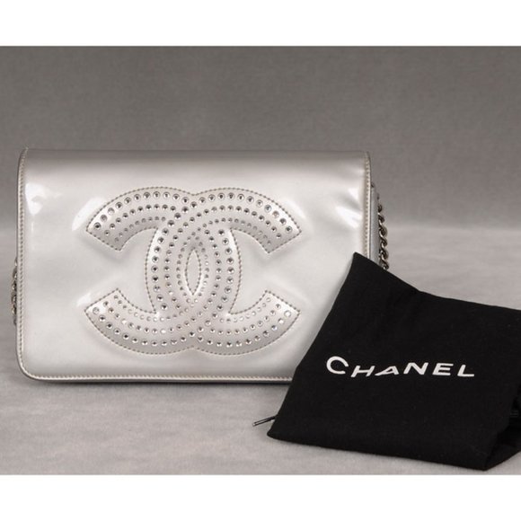 Chanel Crystal CC Strauss Wallet on a Chain (WOC) - Picture 9 of 14
